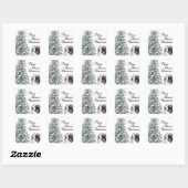 Sticker Carré Joyeux Noël Berner (Feuille)