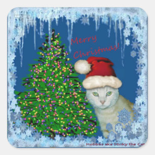 Sticker Carré Joyeux Noël de Stinky !