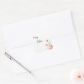 Sticker Carré Joyeux Noël Famille Nouvel An Message (Enveloppe)