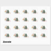 Sticker Carré Joyeux Noël Nutcracker Ballet (Feuille)