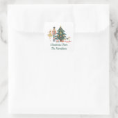 Sticker Carré Joyeux Noël Nutcracker Ballet (Sac)