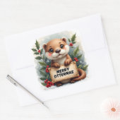 Sticker Carré Joyeux Noël Ottermas (Enveloppe)