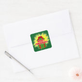 Sticker Carré Joyeux Noël Présent Graphiques Cinglés Fêtes (Enveloppe)