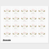 Sticker Carré Joyeux Noël simple (Feuille)