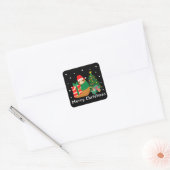 Sticker Carré Joyeux Noël Sloth Noël (Enveloppe)