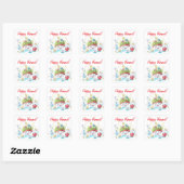 Sticker Carré Joyeux Norooz Haft Sin table drôle (Feuille)
