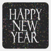 Sticker Carré Joyeux Nouvel An (Devant)