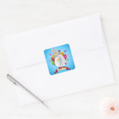 Sticker Carré Joyeux Pâques (Enveloppe)