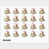 Sticker Carré Joyeux Pâques (Feuille)