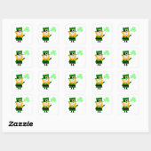 Sticker Carré Joyeux Petit Leprechaun (Feuille)