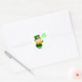 Sticker Carré Joyeux Petit Leprechaun (Enveloppe)