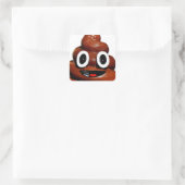 Sticker Carré joyeux pote emoji (Sac)