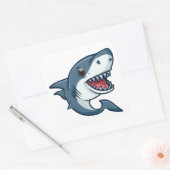 Sticker Carré Joyeux requin (Enveloppe)