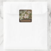 Sticker Carré Joyeux Roses d'anniversaire et Lilacs CC0884 Longp (Sac)