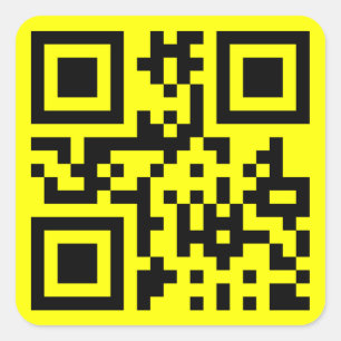 Sticker Carré ‹ Joyeux visage souriant Emoji — Code QR