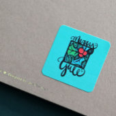 Sticker Carré Joyeux Yule