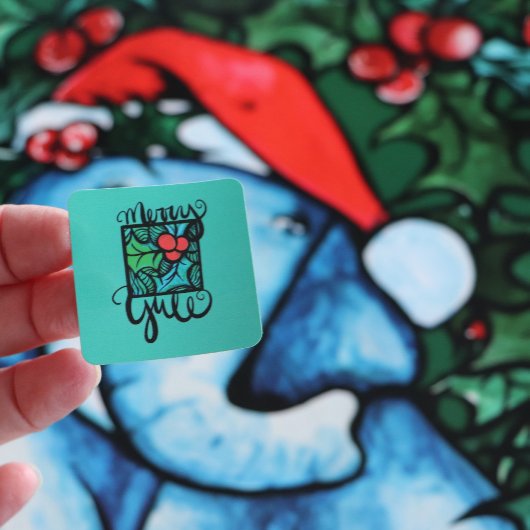 Sticker Carré Joyeux Yule