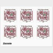 Sticker Carré Joyful Christmas Festive Sticker! (Feuille)