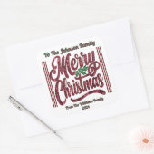 Sticker Carré Joyful Christmas Festive Sticker! (Enveloppe)