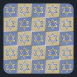 Sticker Carré Judaica Star de David Metal Gold Blue<br><div class="desc">You are viewing The Lee Hiller Design Collection. Appareil,  Venin & Collectibles Lee Hiller Photofy or Digital Art Collection. You can view her her Nature photographiy at at http://HikeOurPlanet.com/ and follow her hiking blog within Hot Springs National Park.</div>