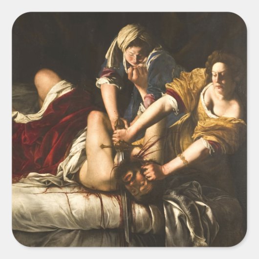 Sticker Carré Judith Slaying Holofernes (Devant)