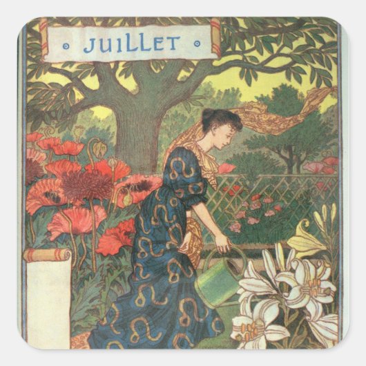 Sticker Carré juillet (Devant)