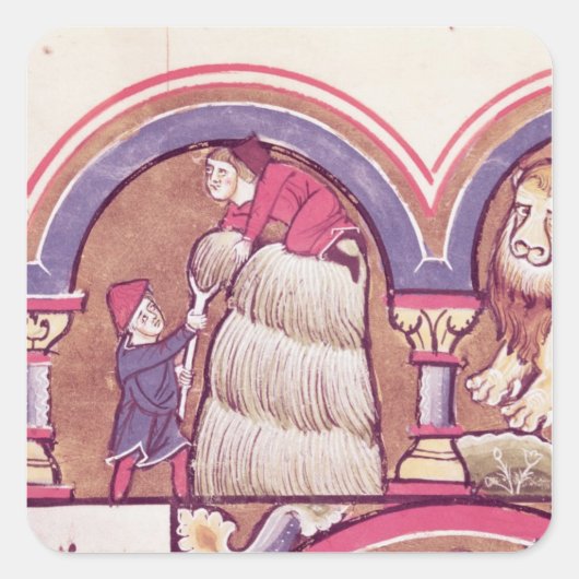 Sticker Carré Juillet : La récolte du foin (Devant)