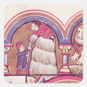 Sticker Carré Juillet : Moisson du foin