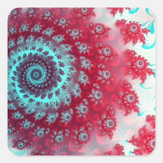 Sticker Carré Julia Fractel (Devant)