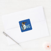 Sticker Carré Jumbo King Penguin (Enveloppe)
