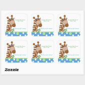Sticker CARRÉ Jungle Adventure (Bleu) Favoriser (Feuille)