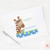 Sticker CARRÉ Jungle Adventure (Bleu) Favoriser (Enveloppe)