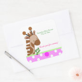 Sticker CARRÉ Jungle Adventure (Rose) (Enveloppe)