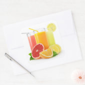 Sticker Carré Jus d'agrumes frais (Enveloppe)