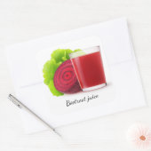 Sticker Carré Jus de betterave (Enveloppe)