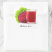 Sticker Carré Jus de betterave (Sac)
