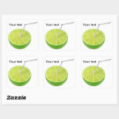 Sticker Carré Jus de citron vert (Feuille)
