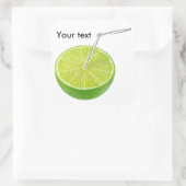 Sticker Carré Jus de citron vert (Sac)