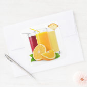 Sticker Carré Jus de fruits frais (Enveloppe)