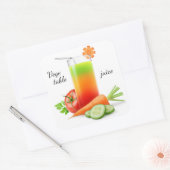 Sticker Carré Jus de légumes mélangés (Enveloppe)