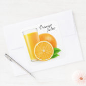 Sticker Carré Jus d'orange (Enveloppe)