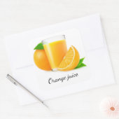 Sticker Carré Jus d'orange (Enveloppe)
