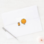 Sticker Carré Jus d'orange (Enveloppe)