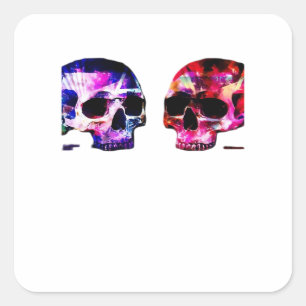 Sticker Carré Jusqu'à ce que la mort nous sépare ensemble