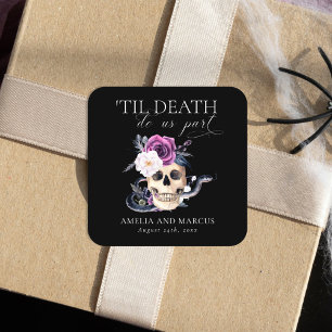 Sticker Carré Jusqu'à ce que la mort nous sépare Invitation de m