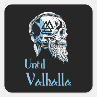 Sticker Carré Jusqu'à Valhalla