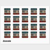 Sticker Carré Juste devant Syracuse New York NY (Feuille)