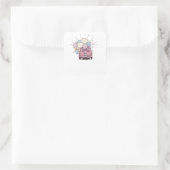 Sticker Carré Juste marié (Sac)