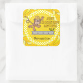 Sticker Carré Juste Monkearound (Sac)