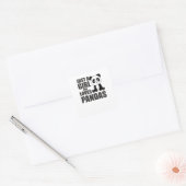 Sticker Carré Juste Une Fille Qui Aime Pandas Mignonnes Animaux  (Enveloppe)